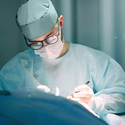 Surgeon operating