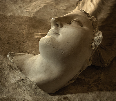 damaged sculpture